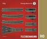 6193 Fleischmann Track Pack. Three-way point set.(Set E)